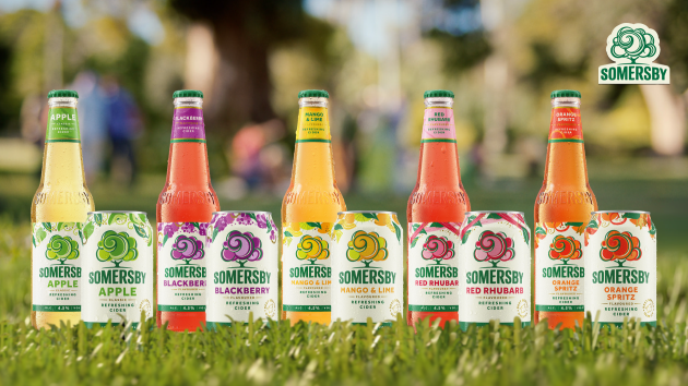 Cider-Marke Somersby mit neuem Markendesign -
